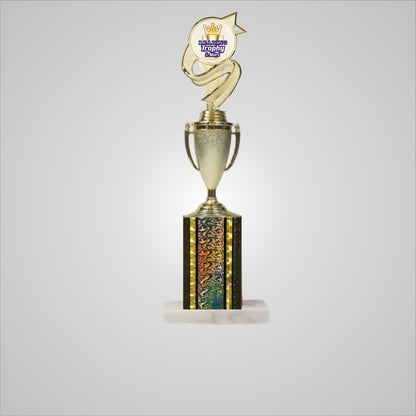 14.5" Trophy wide column with Cup