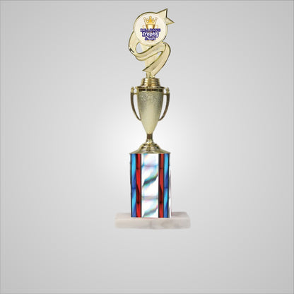 14.5" Trophy wide column with Cup