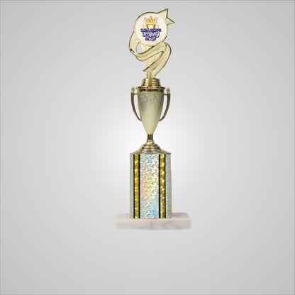 14.5" Trophy wide column with Cup