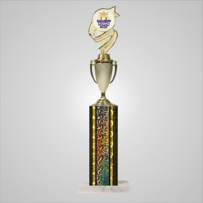 18.5" Trophy wide column with Cup