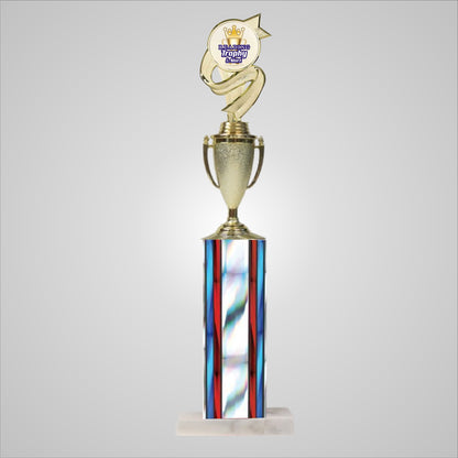 18.5" Trophy wide column with Cup