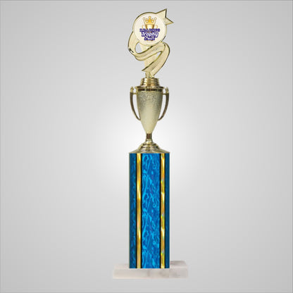 18.5" Trophy wide column with Cup