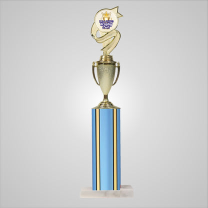 18.5" Trophy wide column with Cup
