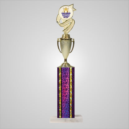 18.5" Trophy wide column with Cup