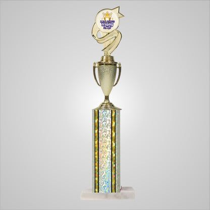 18.5" Trophy wide column with Cup