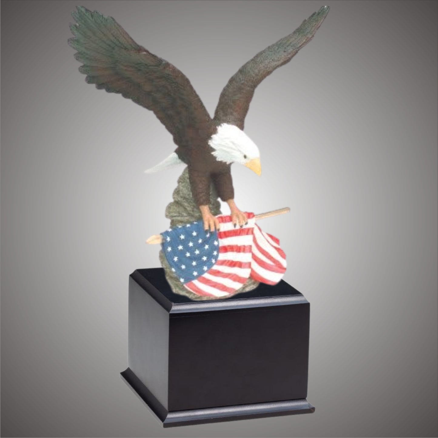 Eagle Resin Hand with flag