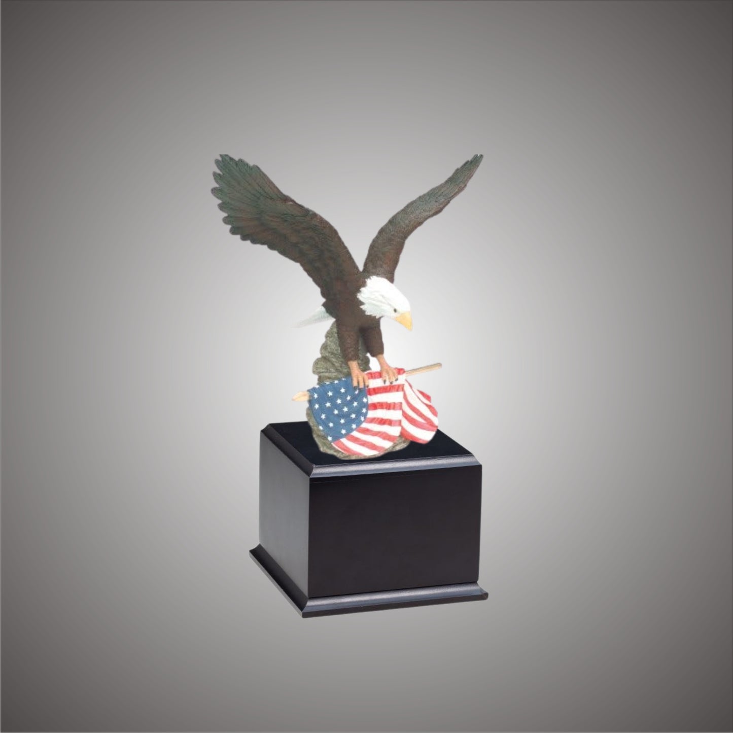 Eagle Resin Hand with flag