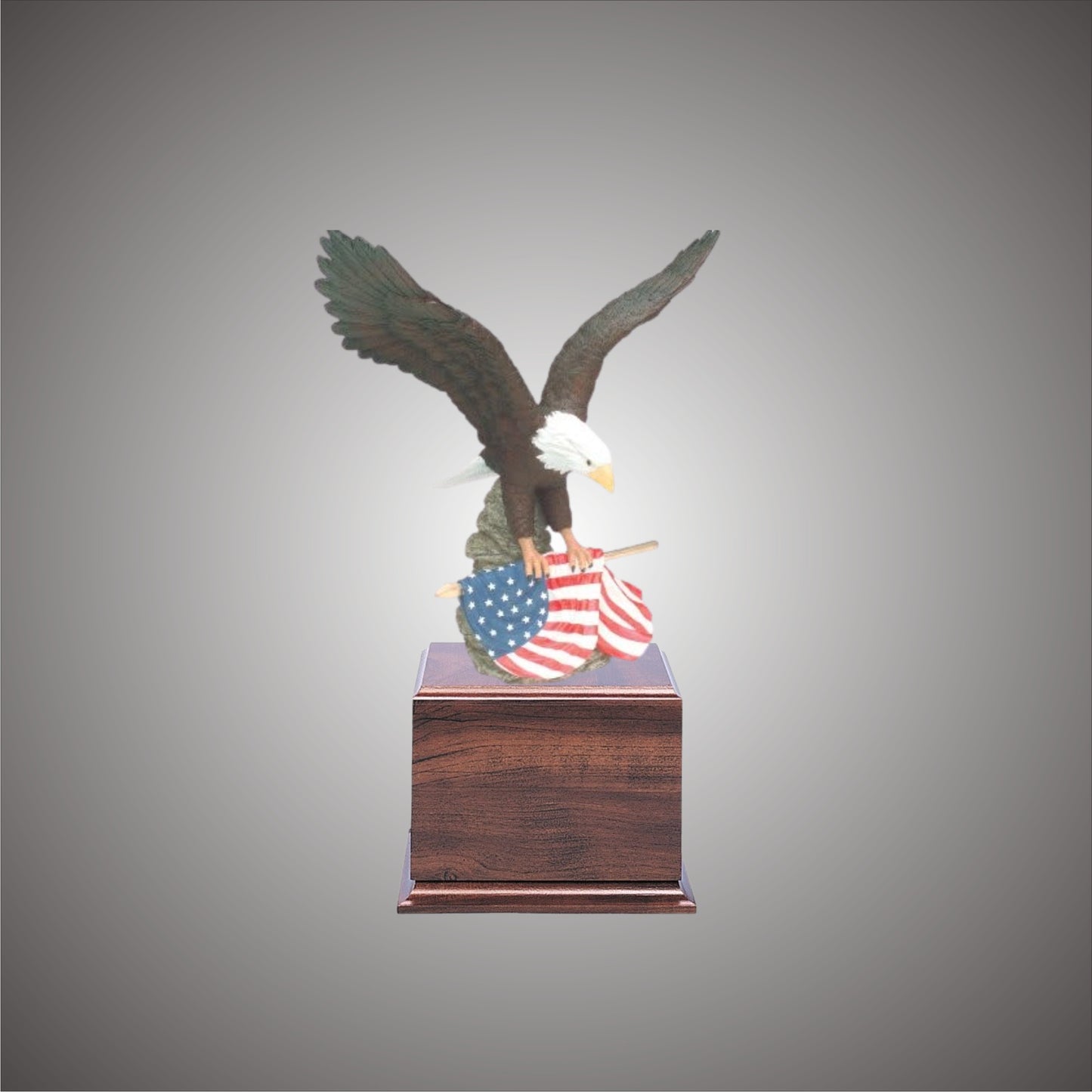 Eagle Resin Hand with flag