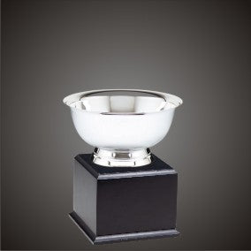 Silver Reveve Bowls on Wood Bases