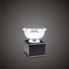 Silver Reveve Bowls on Wood Bases