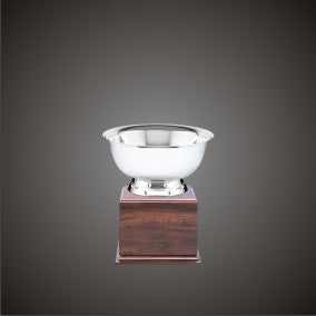 Silver Reveve Bowls on Wood Bases