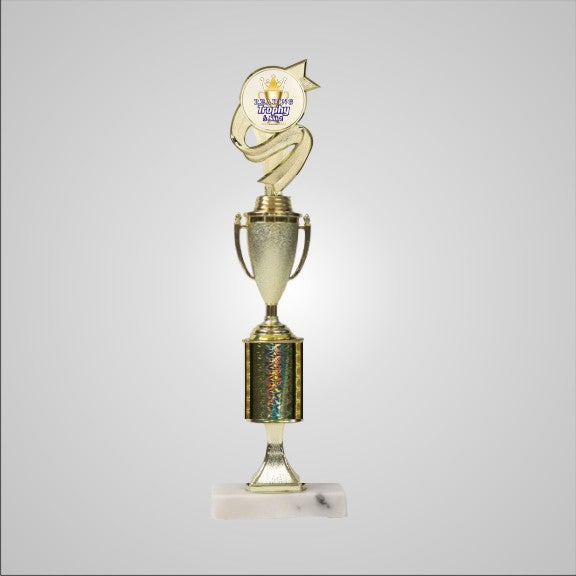 14.5" Trophy with Riser and Cup
