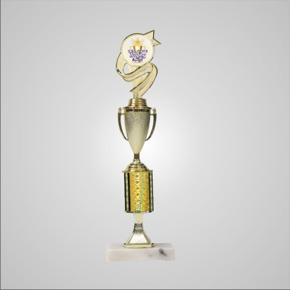 14.5" Trophy with Riser and Cup