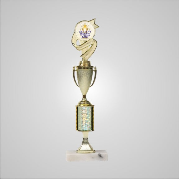 14.5" Trophy with Riser and Cup