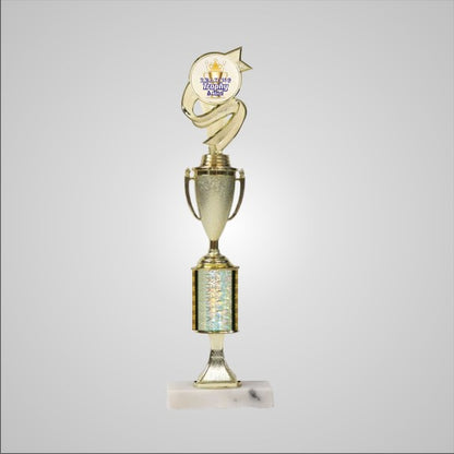 14.5" Trophy with Riser and Cup