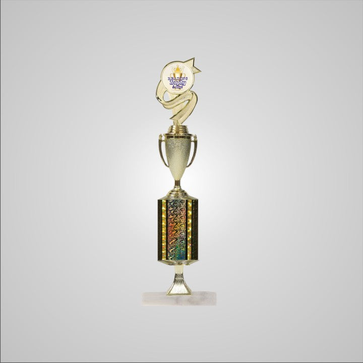 16.5" Trophy wide column with Riser and Cup