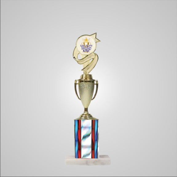 14.5" Trophy wide column with Cup