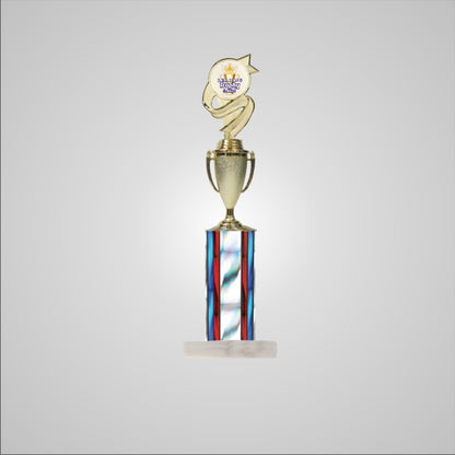 16.5" Trophy wide column with Cup