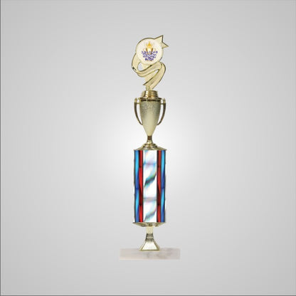 18.5" Trophy wide column with Riser and Cup