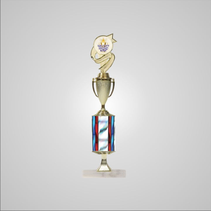 16.5" Trophy wide column with Riser and Cup