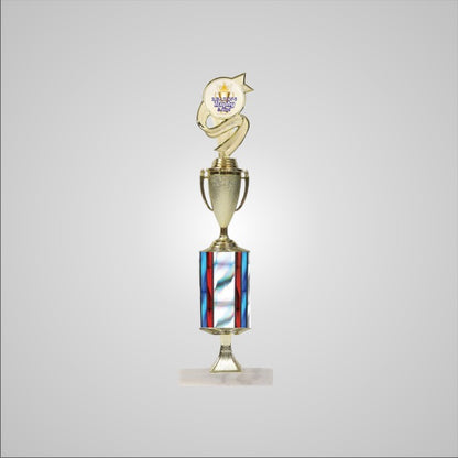 16.5" Trophy wide column with Riser and Cup