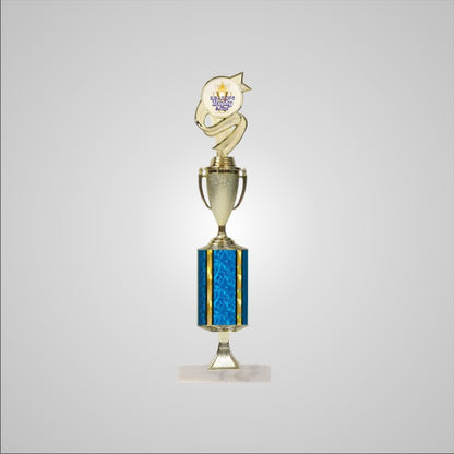 16.5" Trophy wide column with Riser and Cup