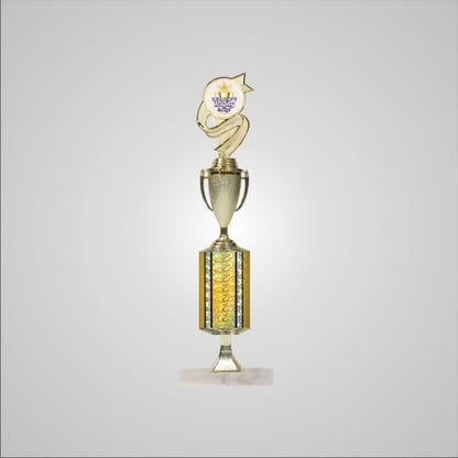 16.5" Trophy wide column with Riser and Cup