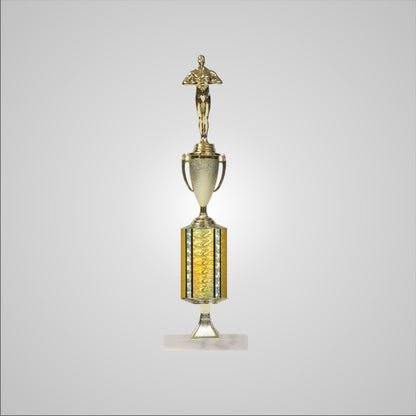 16.5" Trophy wide column with Riser and Cup