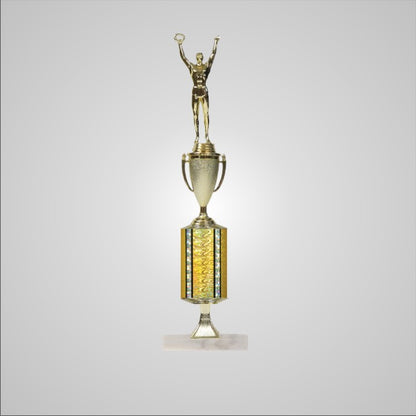 16.5" Trophy wide column with Riser and Cup