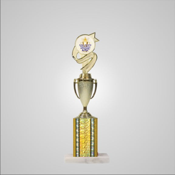 14.5" Trophy wide column with Cup