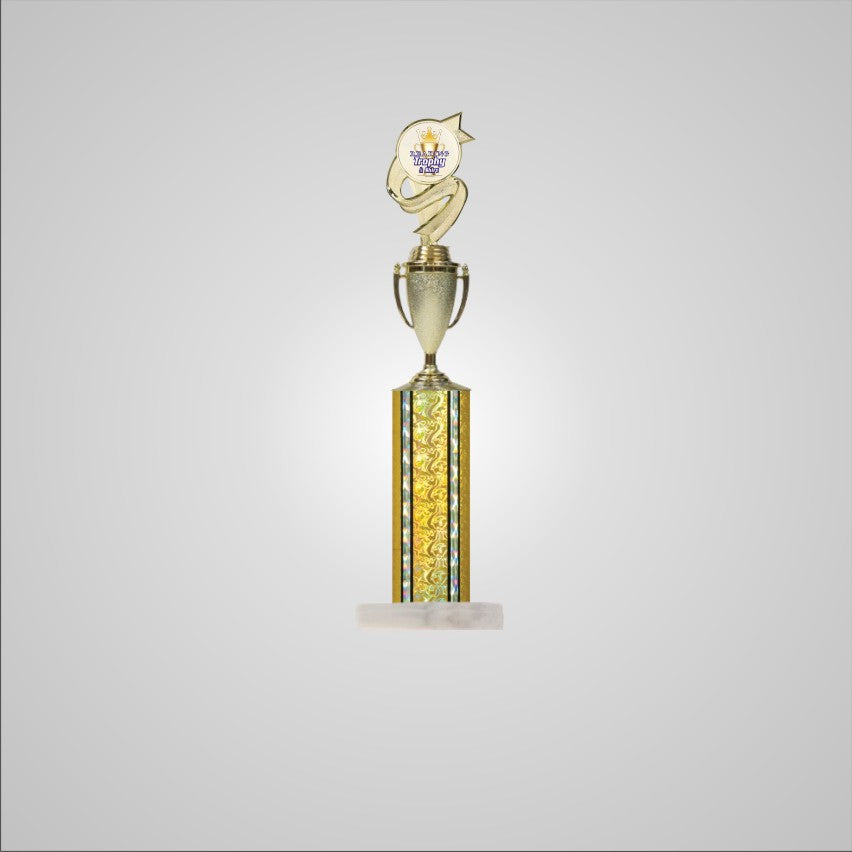 18.5" Trophy wide column with Cup