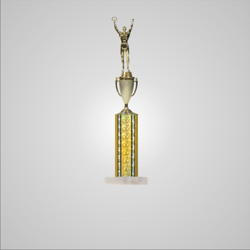 18.5" Trophy wide column with Cup