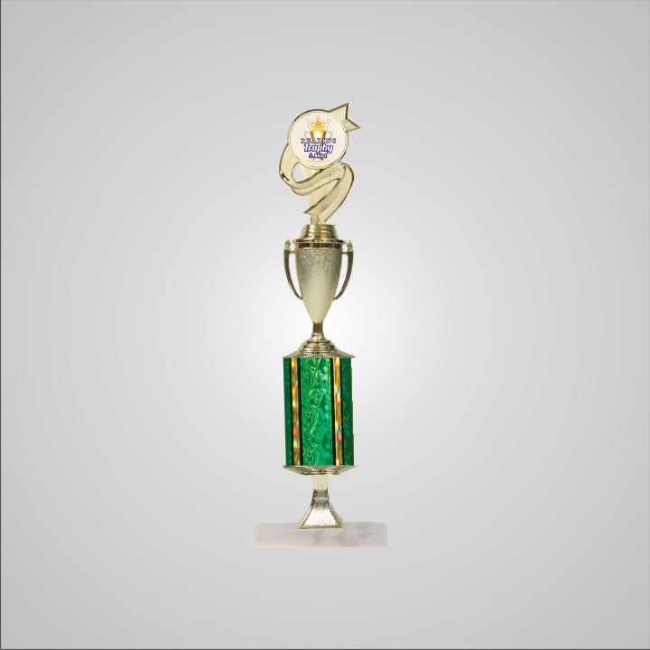 16.5" Trophy wide column with Riser and Cup