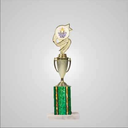 14.5" Trophy wide column with Cup