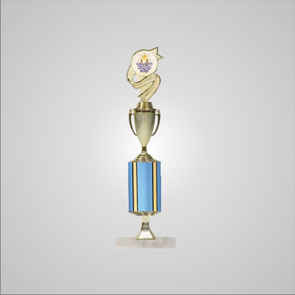 16.5" Trophy wide column with Riser and Cup