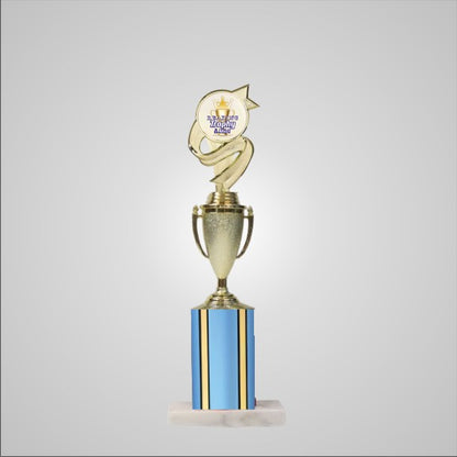 14.5" Trophy wide column with Cup