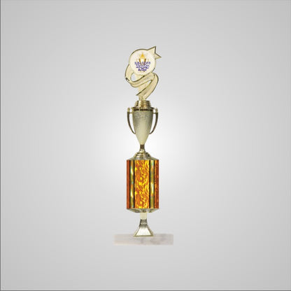 16.5" Trophy wide column with Riser and Cup