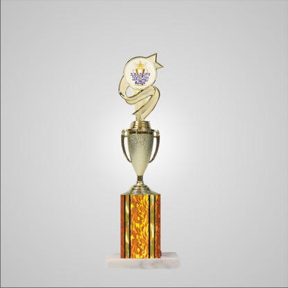 14.5" Trophy wide column with Cup