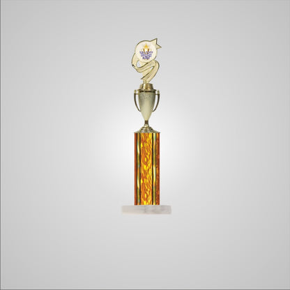 18.5" Trophy wide column with Cup