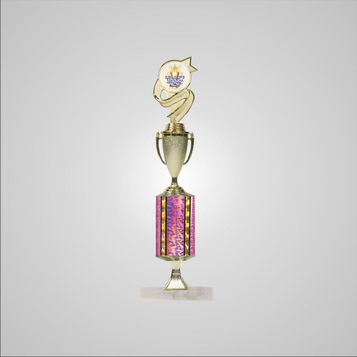 16.5" Trophy wide column with Riser and Cup