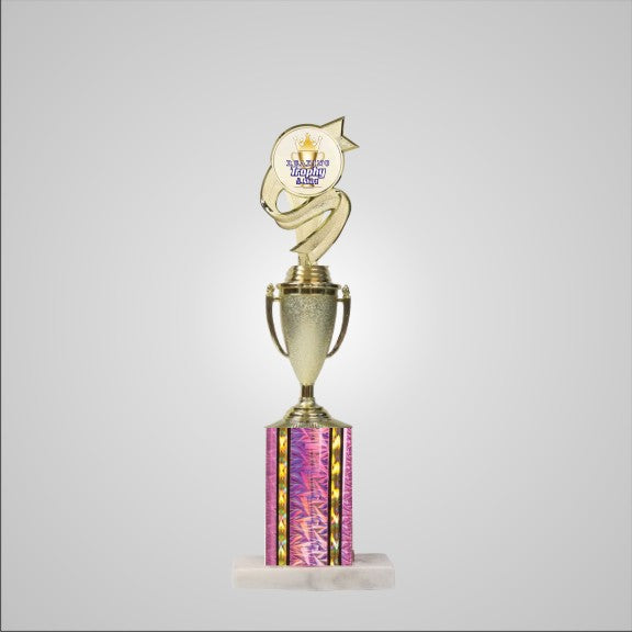 14.5" Trophy wide column with Cup