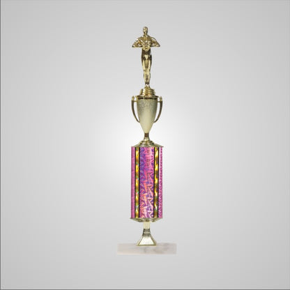 18.5" Trophy wide column with Riser and Cup