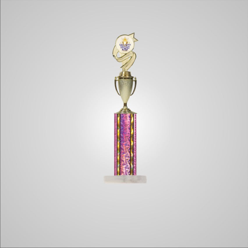 18.5" Trophy wide column with Cup