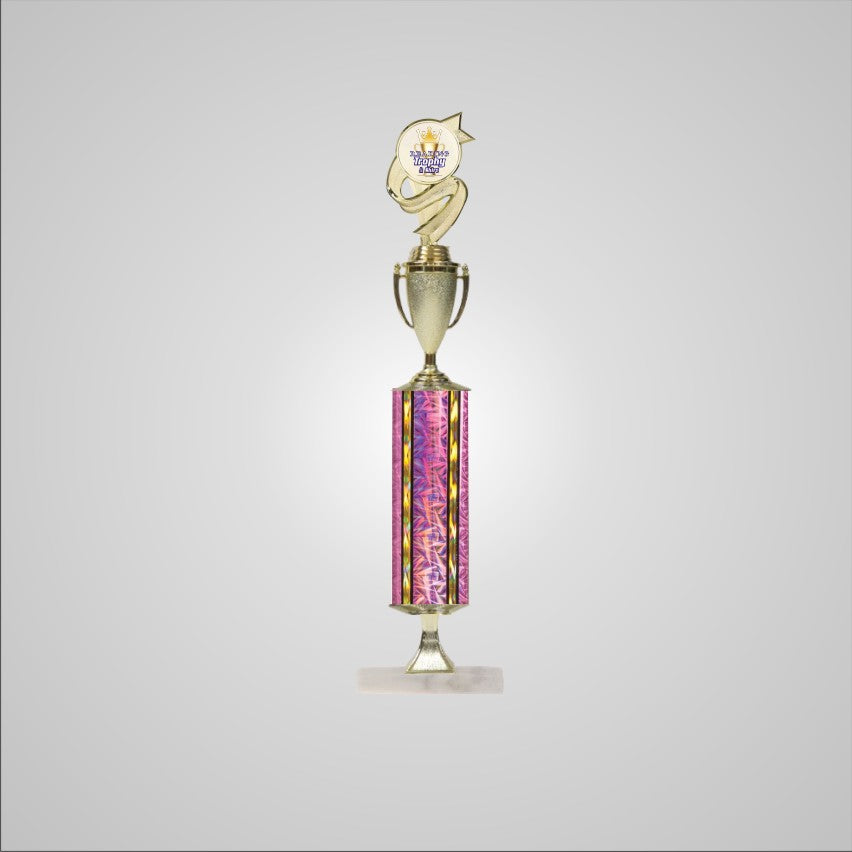 20.5" Trophy wide column with Riser and Cup