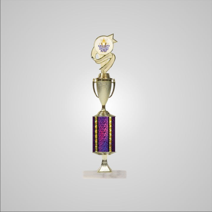 16.5" Trophy wide column with Riser and Cup