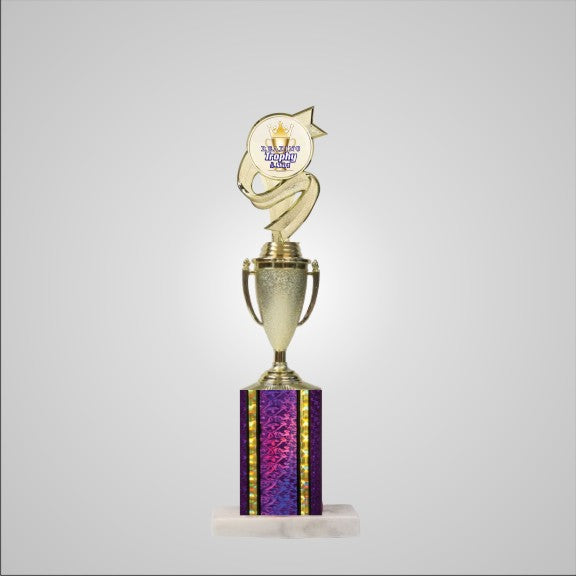 14.5" Trophy wide column with Cup