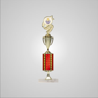 16.5" Trophy wide column with Riser and Cup