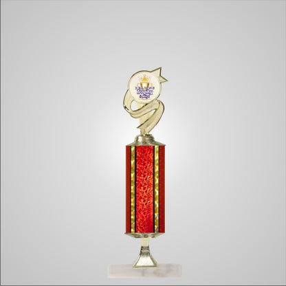 18.5" Trophy wide column with Riser and Cup