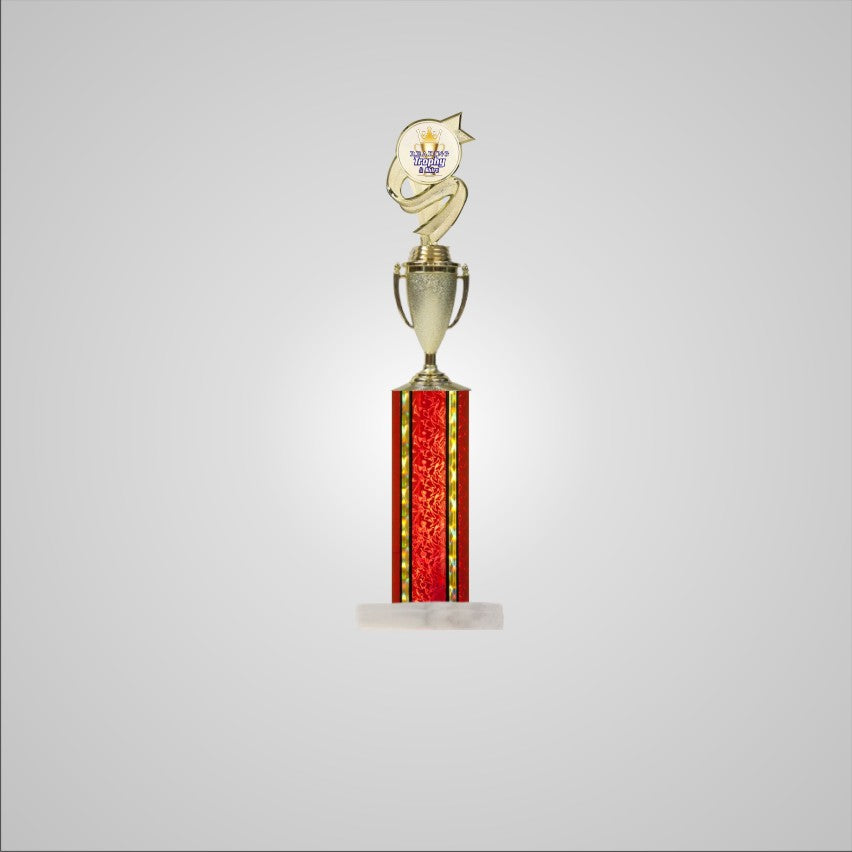 18.5" Trophy wide column with Cup