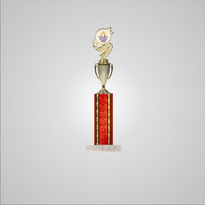 18.5" Trophy wide column with Cup